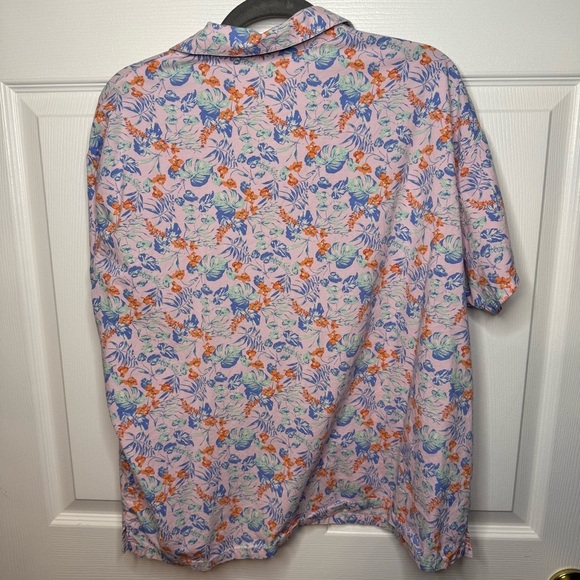 Uniqlo Womens Tropical Hawaiian Floral Button-down Short Sleeved Size XL GUC - Picture 4 of 6